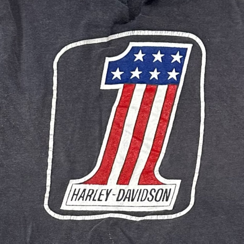 Vintage Harley Davidson Single Stitch Black Tshirt Champion Xl Gainesville Fl